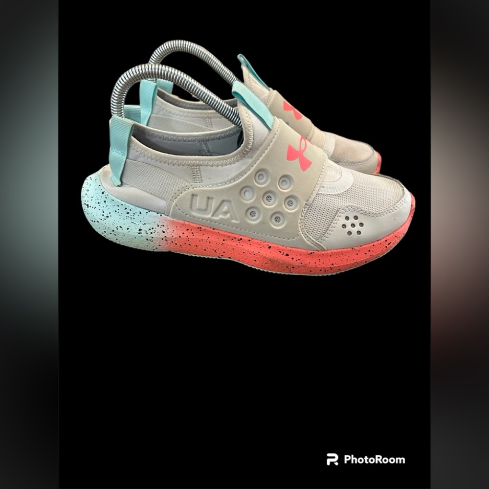 Under Armour Girls Run Play Fade Running Shoes Size 7Y